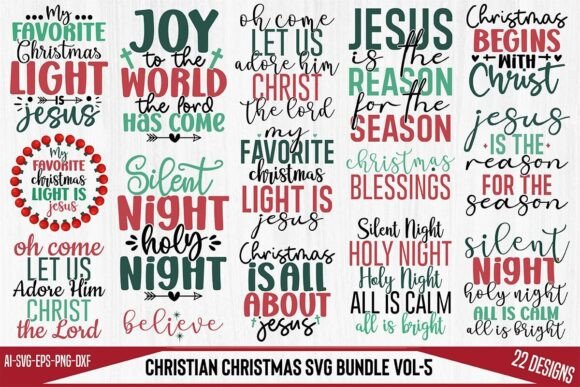 Christian Christmas SVG Bundle Vol-5
