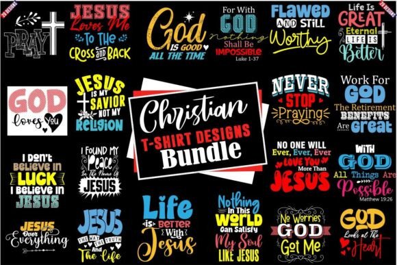 Christian Lovers T-Shirt Designs Bundle