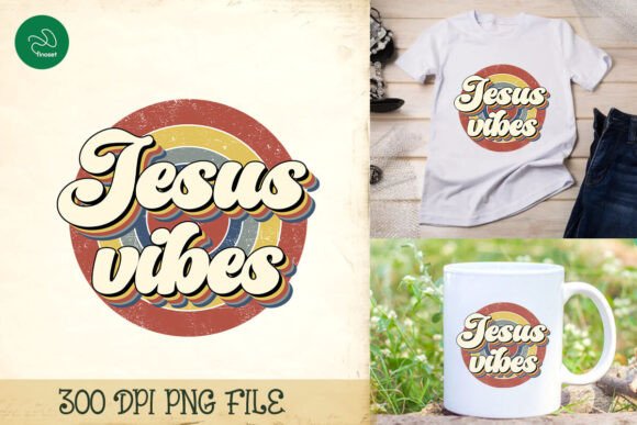 Jesus Vibes Christian Sublimation PNG