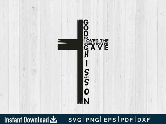 John 3 16 Christian Cross Bible T-Shirt Crafts