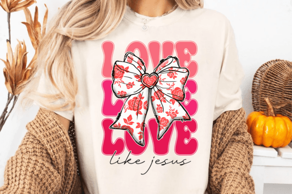 Love Like Jesus Png, Christian Valentine Illustrations